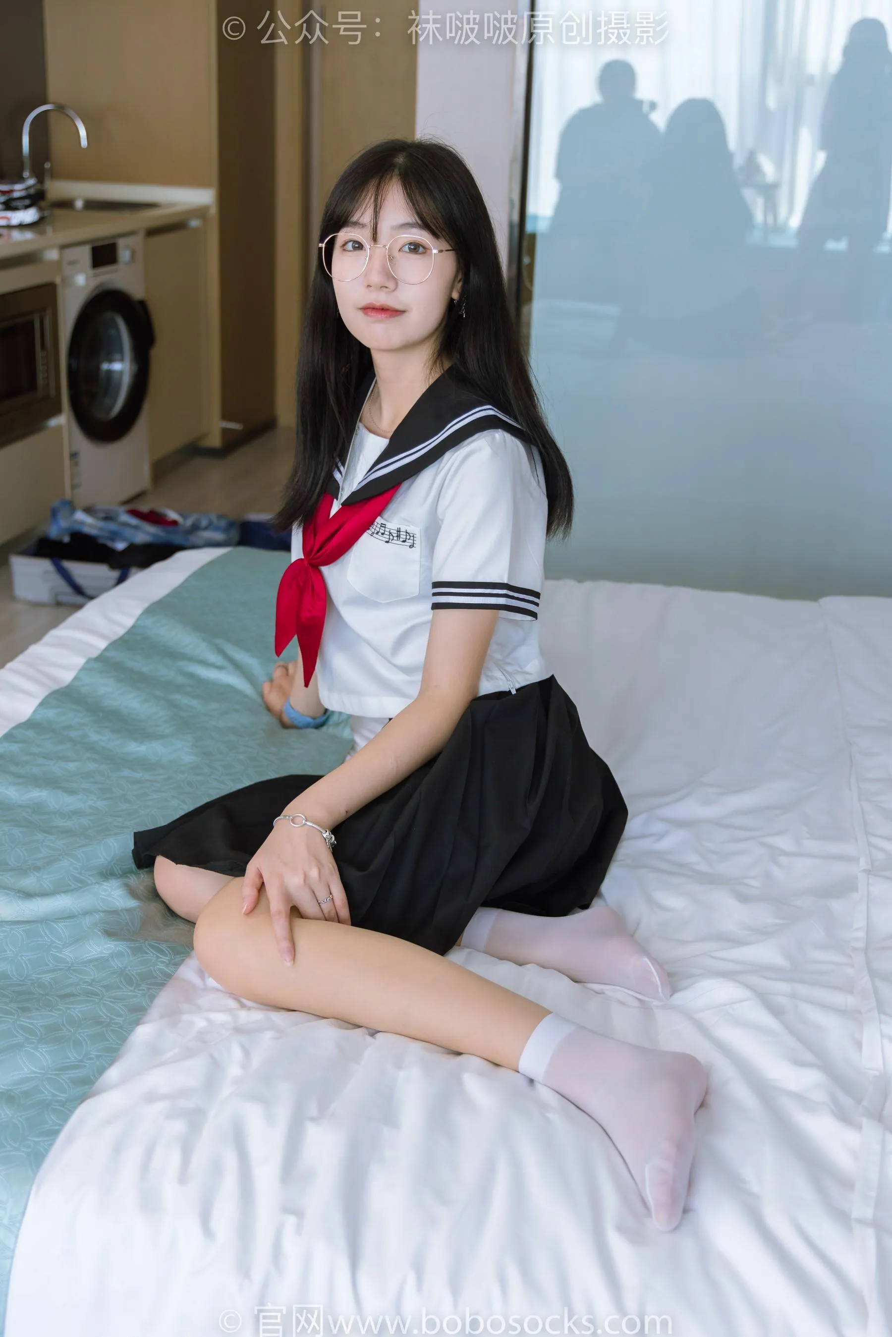 [BoBoSocks袜啵啵]NO.197 小甜豆-皮鞋、短白丝、肉丝、jk制服 [87P]插图5